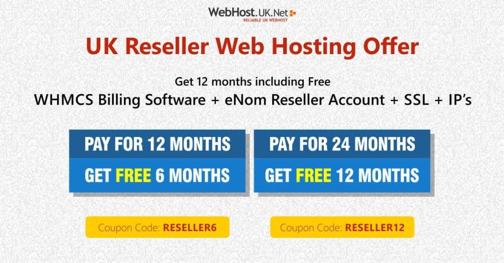 UK Reseller Hosting Offer