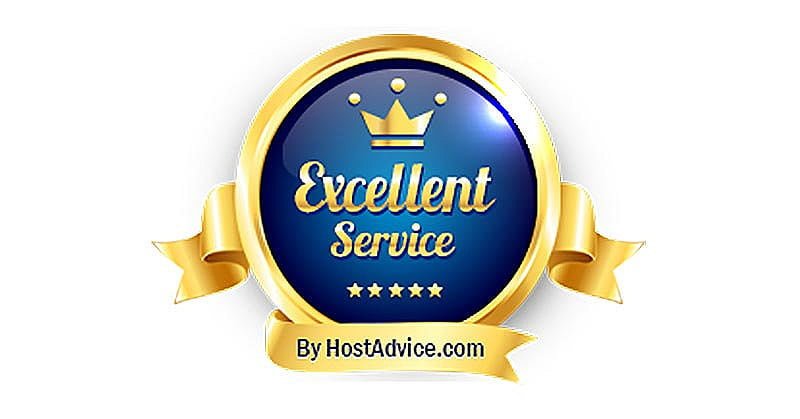 WebHost.UK.Net - Excellent Service Award from HostAdvice