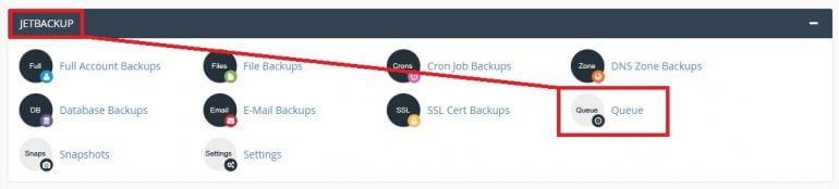 JetBackup – Restore my account from CPANEL